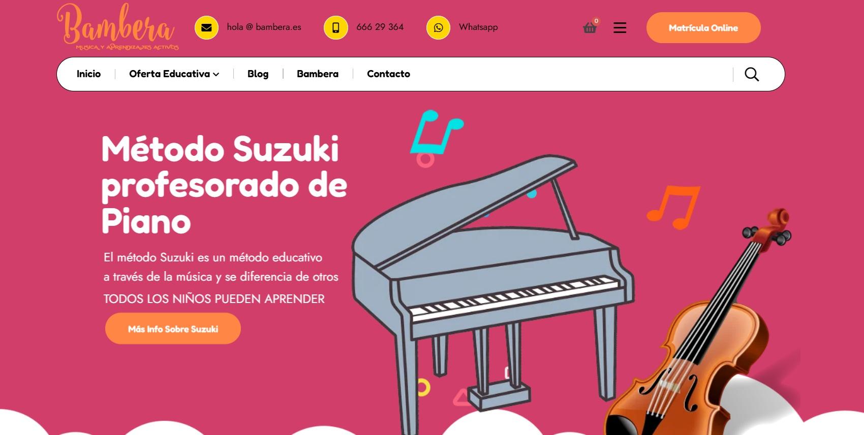 Bambera Children's Music School Vigo - early childhood music education Suzuki Method